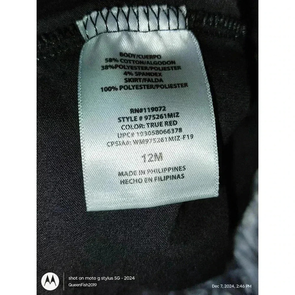 Disney Baby leggings with tulle tutu Black 12 Months - Picture 7 of 8